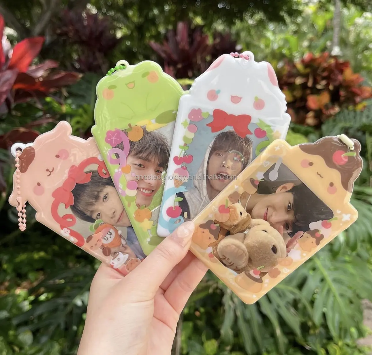 Nuevo diseño personalizado PVC photoCard holder Kpop photocard tarjetero Estrellas foto recoger tarjeteros