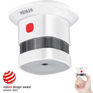 Reddot Design Award Detector de fumaça com bateria de 10 anos, detector de fumaça, alarme de incêndio