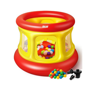 Château gonflable pour enfants Lexing LXWJ-49 avec fosse à balles, 55 balles, filet de sécurité, installation en 3 minutes, pompe à air, écologique, intérieur/extérieur - Product Image 2
