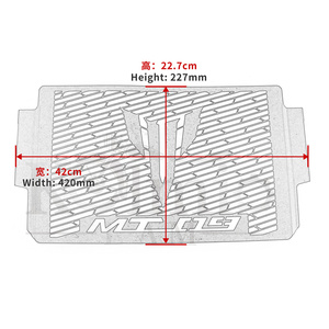 Cubierta de rejilla de radiador de aluminio para motocicleta, KOLMIO-LAM para YAMAHA MT-<span class=keywords><strong>09</strong></span> <span class=keywords><strong>2021</strong></span> 2022 MT09 FZ09 <span class=keywords><strong>FZ</strong></span>-<span class=keywords><strong>09</strong></span> SP <span class=keywords><strong>2021</strong></span> 2022 - Product Image 6