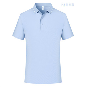 เสื้อโปโลสีพื้น ยูนิเซ็กส์ 185 กรัม ผ้าไหมน้ำแข็ง ให้ความรู้สึกเย็นสบาย ผ้าถักลายวาฟเฟิล ชุดทำงาน พิมพ์โลโก้ได้ตามต้องการ ชุดยูนิฟอร์มกลุ่ม - Product Image 2