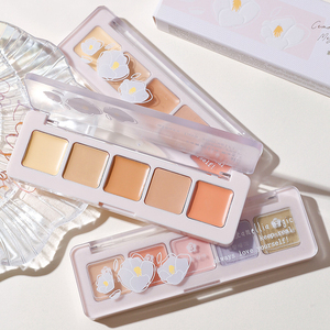 Paleta <span class=keywords><strong>de</strong></span> <span class=keywords><strong>corrector</strong></span> <span class=keywords><strong>de</strong></span> 5 colores que oculta las cicatrices del acné <span class=keywords><strong>ojeras</strong></span> lágrimas <span class=keywords><strong>de</strong></span> larga duración impermeable no se desvanece <span class=keywords><strong>corrector</strong></span> <span class=keywords><strong>de</strong></span> alta calidad - Product Image 1