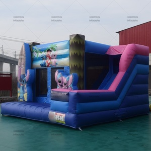 Meilleur château gonflable Sti Tch de qualité supérieure avec impression numérique, combo gonflable <span class=keywords><strong>triple</strong></span> STI TCH, toboggan gonflable 6 x 6 mètres - Product Image 6