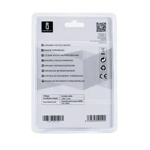 Detector de movimiento infrarrojo de pared, color blanco, instalación sencilla, ideal para seguridad y automatización. - Product Image 3