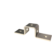 Support métallique en U UTT83, finition galvanisée au zinc, acier au carbone, collier de serrage pour applications minières intensives