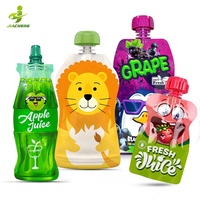Pochette debout en plastique imprimée personnalisée de 100ml 250ml 500ml 800ml pour l'eau liquide Doypack bec verseur pour l'emballage de boisson à la sauce au jus