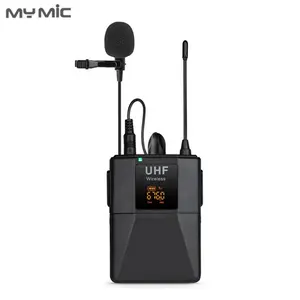 Baru Kedatangan Clip-On Microphone Wireless Lapel Mikrofon Guru untuk Ponsel dan Kamera