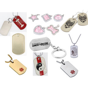 Produsen Menawarkan Gantungan Kunci Logam Stainless Steel Kosong yang Dapat Dipersonalisasi, Liontin Kalung, Tag Identitas Hewan Peliharaan, Tag Anjing untuk Diukir - Product Image 5