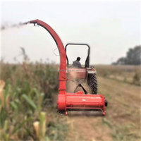 Moissonneuse-broyeuse de fourrage pour maïs et herbe Napier, montée sur tracteur, avec moteur et transmission par engrenages