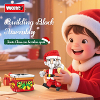 Woma Toys Bloc de construction de Noël Père Noël pour la décoration de cadeaux de Noël mobiles (11148)
