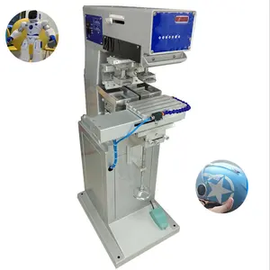 Safety helmet printing machine 2 color semi auto logo printer