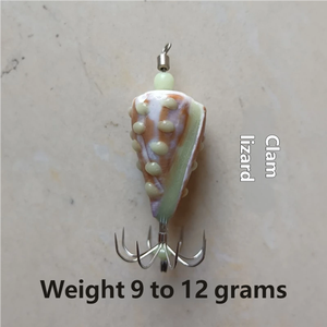 Appât de pêche en mer en bois luminescent avec crochet en forme de coquille <span class=keywords><strong>d</strong></span>'<span class=keywords><strong>escargot</strong></span> de mer naturel, 9g 25g, <span class=keywords><strong>pour</strong></span> la pêche en mer - Product Image 2