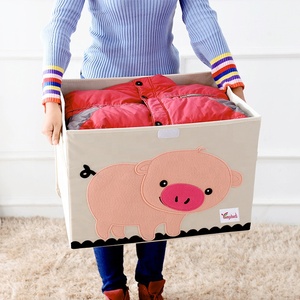 Cajas Organizadoras Grandes Impermeables <span class=keywords><strong>de</strong></span> Tela Oxford, Plegables, Apilables, Caja <span class=keywords><strong>de</strong></span> Almacenamiento <span class=keywords><strong>de</strong></span> Juguetes para Niños con Asas - Product Image 5