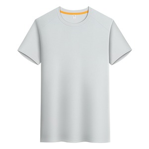 เสื้อยืดคอกลมทรงสปอร์ตแบบยูนิเซ็กซ์ขายส่ง ผ้าถักทรงปกติ 100% โพลีเอสเตอร์ แห้งเร็ว ระบายอากาศได้ดี  รับสกรีนโลโก้ ดีไซน์เรียบง่าย - Product Image 5