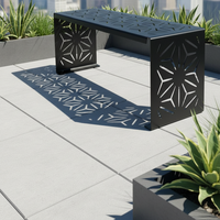 Écran métallique décoratif découpé au laser CNC sur mesure pour clôtures de jardin, art de jardin, meubles, intimité pour clôtures, treillis et portails