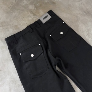 Jean évasé en denim japonais de haute qualité pour homme, style décontracté, coupe large et épaisse, personnalisé par le fabricant - Product Image 3