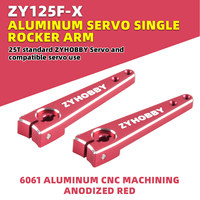 Petit servo RC 25T avec bras en aluminium de 1/1,25 pouce, type corne de fusée, pour modèles d'avions turbojet et de planeurs