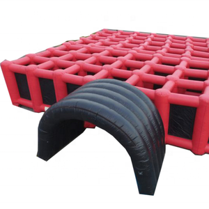 Maison gonflable géante <span class=keywords><strong>de</strong></span> rebond, jeu <span class=keywords><strong>de</strong></span> labyrinthe d'étiquette Laser pour les enfants - Product Image 1