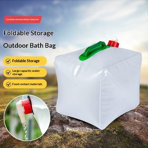 Foldable Outdoor Water Storage <b>Bag</b> Large Capacity Collapsible Plastic Hydration Bladder for Camping Hiking - Product Image 1