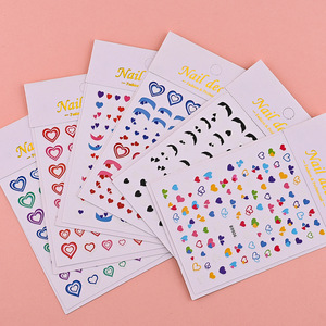Pegatinas de Uñas con Forma de Corazón para el Día de San Valentín, Calcomanías Decorativas Coloridas con Forma de Corazón para Arte de Uñas - Product Image 3