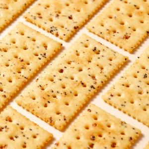 Biscuits craquelins salés en gros avec des saveurs de caviar, de <span class=keywords><strong>moutarde</strong></span>, de bœuf au poivre noir, de jambon à la truffe noire en emballage boîte - Product Image 3