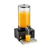 Distributeur de boissons chauffant électriquement en acier inoxydable, isotherme, pour lait chaud, café, jus, chauffe-plats pour buffets d'hôtel, qualité alimentaire, avec prise