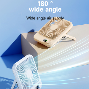 ODM พัดลมตั้งโต๊ะแบบพับได้, 6นิ้วความเร็ว4ระดับมอเตอร์ไร้แปรงถ่านปรับมุมกว้างแบตเตอรี่ชาร์จไฟ USB - Product Image 6