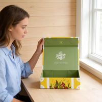 Caja de Regalo Magnética de Lujo Personalizada, Caja de Cartón Rígida para Embalaje, Cajas Plegables con Cinta, Cajas de Papel para Ropa