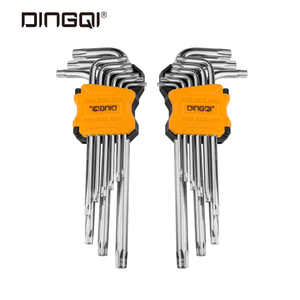 DingQi Set di 9 Chiavi Esagonali Torx Extra <span class=keywords><strong>Lunghe</strong></span> Personalizzate con Trattamento Superficiale in Zinco - Product Image 2