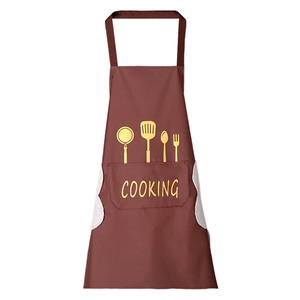 Delantal de cocina sin mangas con logotipo personalizado, delantal de cocina de chef de algodón y poliéster, delantal impermeable para lavavajillas - Product Image 3