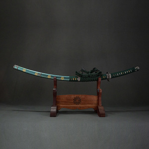 <span class=keywords><strong>Spada</strong></span> Longquan 104cm in Acciaio T10, Katana Verde Magica, Set Regalo di Lusso per <span class=keywords><strong>Uomo</strong></span> con Scatola in Broccato, <span class=keywords><strong>Spada</strong></span> Samurai per Cosplay e Decorazione Casa - Product Image 4