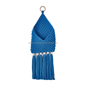 <span class=keywords><strong>Tapisserie</strong></span> murale en macramé en coton faite à la main, écologique, style bohème, avec poches <span class=keywords><strong>de</strong></span> rangement pour la décoration du salon, <span class=keywords><strong>de</strong></span> la <span class=keywords><strong>chambre</strong></span> à coucher - Product Image 5