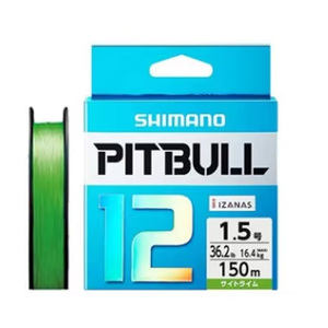 Ligne <span class=keywords><strong>de</strong></span> pêche tressée SHIMANO PITBULL 150M X12 PE verte, haute résistance et souple, ligne <span class=keywords><strong>de</strong></span> coulée - Product Image 1