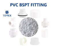 UPVC BSPT Fournisseur chinois Prix bon marché Raccords Pvc BSPT Mamelon fileté pour l'eau