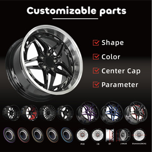 Ruedas Cóncavas Forjadas Personalizadas 8x170 8x180 6x139.7 22x12 22x14 24x12 24x14 26x14 26x16 Negro Brillante Fresado para Camioneta - Product Image 6