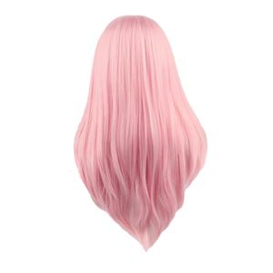 Celebrità 150% densità capelli sintetici da 26 pollici con parrucche anteriori in pizzo rosa con attaccatura dei capelli naturale - Product Image 2