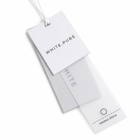 Étiquettes suspendues personnalisées avec logo, finition mate gaufrée, marquage à chaud, étiquettes de marque, cartes de visite, étiquettes suspendues gaufrées
