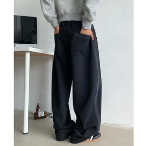 <span class=keywords><strong>Pantaloni</strong></span> sportivi pesanti invernali di alta qualità personalizzati Oversize in cotone grigio <span class=keywords><strong>larghi</strong></span> <span class=keywords><strong>larghi</strong></span> e dritti <span class=keywords><strong>pantaloni</strong></span> della <span class=keywords><strong>tuta</strong></span> - Product Image 2