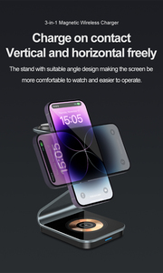 Produits tendance 2024 nouveautés <span class=keywords><strong>chargeur</strong></span> sans fil magnétique pour iphone conception transparente forte 3 en 1 <span class=keywords><strong>chargeur</strong></span> sans fil montre - Product Image 6
