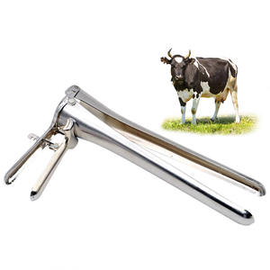 Peralatan dokter hewan ternak baja antikarat vagina spekulum Virgin vagina spekulum sapi Dilator - Product Image 3