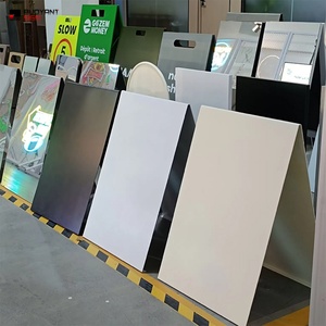 ป้ายโฆษณาตั้งพื้นสำหรับใช้งานกลางแจ้งและในร่ม ป้ายแสดงผลแบบ LED สำหรับหน้าร้านค้า ป้ายพับได้แบบ A-Frame ป้ายแซนวิชบอร์ด - Product Image 6
