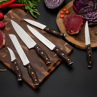 Ensemble de couteaux de cuisine accessoire couteau de chef en acier inoxydable ensemble de couteaux de cuisine à manche ergonomique professionnel