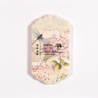 45 pcs/pack Dentelle Spéciale-Forme Matériel Papier Manmiao Soie Rétro Fleur Fille Série Main Compte Papier Décoratif 8 Modèles