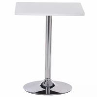 Table de bar ronde moderne en panneaux de bois et ensemble de chaises avec hauteur réglable pour bar à domicile, entrée de centre commercial et salon