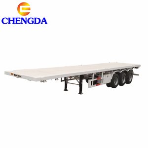 Originele fabrieks 3-assige containertrailer 20ft 40ft container flatbed semi-trailer te koop - Product Image 6