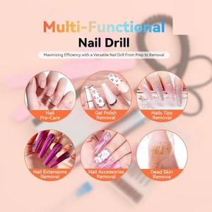 2024 nuevo taladro eléctrico para uñas: 2024 hermoso taladro para uñas de color degradado 35000RPM Kit de taladro para uñas - Product Image 5