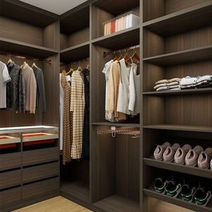 Armario de Pared de Estilo Minimalista Moderno, Completamente Abierto, con Múltiples Espacios de Almacenamiento, Práctico - Product Image 4