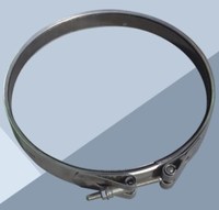 DPF nouvelle pince spéciale de post-traitement de type V & U en acier inoxydable avec kit de bride en aluminium Kit de bride en aluminium