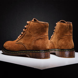 Stivali da <span class=keywords><strong>Uomo</strong></span> Marroni alla Moda in Pelle Scamosciata Stivali da Cowboy Classici per il Tempo Libero da <span class=keywords><strong>Uomo</strong></span> <span class=keywords><strong>Stivaletti</strong></span> Caldi in Pelliccia da <span class=keywords><strong>Uomo</strong></span> in Pelle Taglie Forti 48 Bota Masculina - Product Image 2