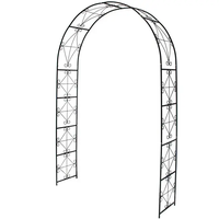 Arbor de jardin en fer revêtu noir, meuble de jardin avec Design d'arbre de vie, en métal, en fer, pour pelouse